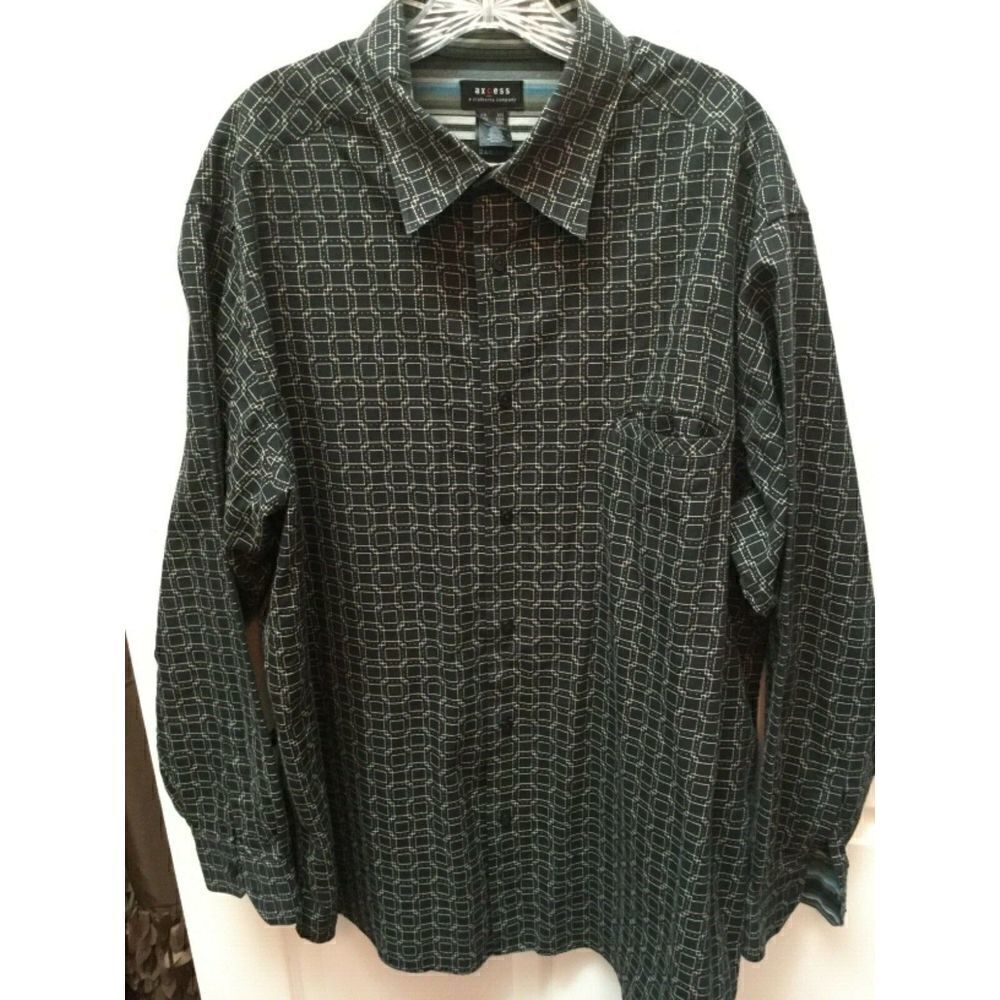 AXCESS  long sleeve  cotton blend shirt  2XL